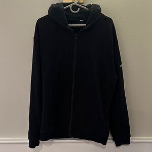ALO Yoga Men's Black Zip-Up Hoodie